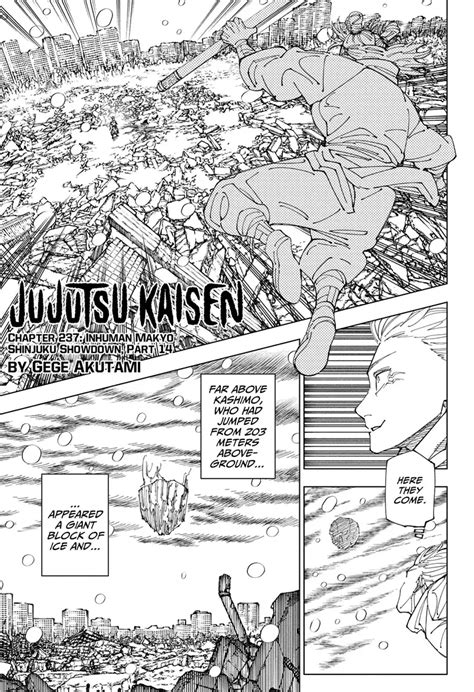 chapter 237 jjk release date|Jujutsu Kaisen Chapter 237 Release Date, Time,